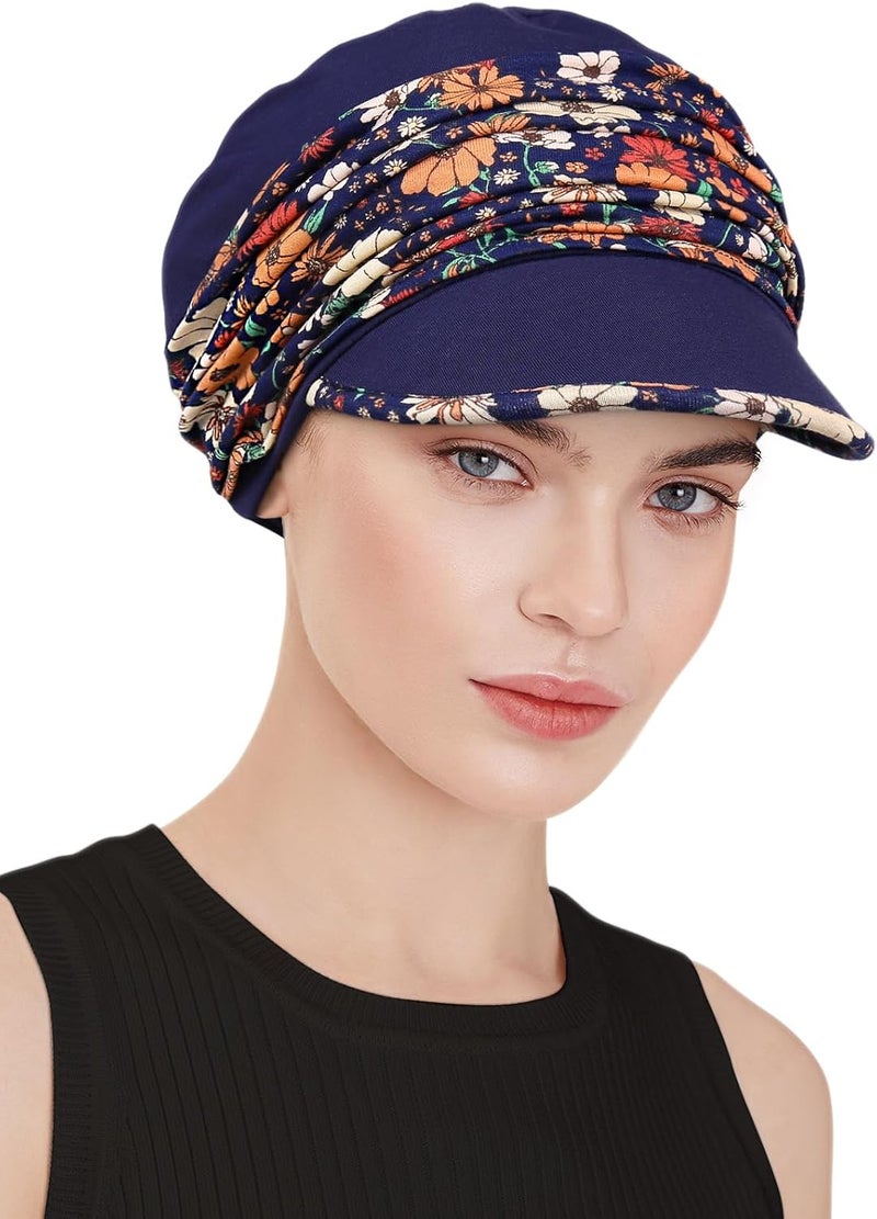 Awefeel Chemo Headwear Viscose Newsboy Cap for Women Fall and Winter Hats - Image 3
